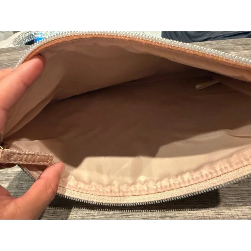 large make up bag glitter